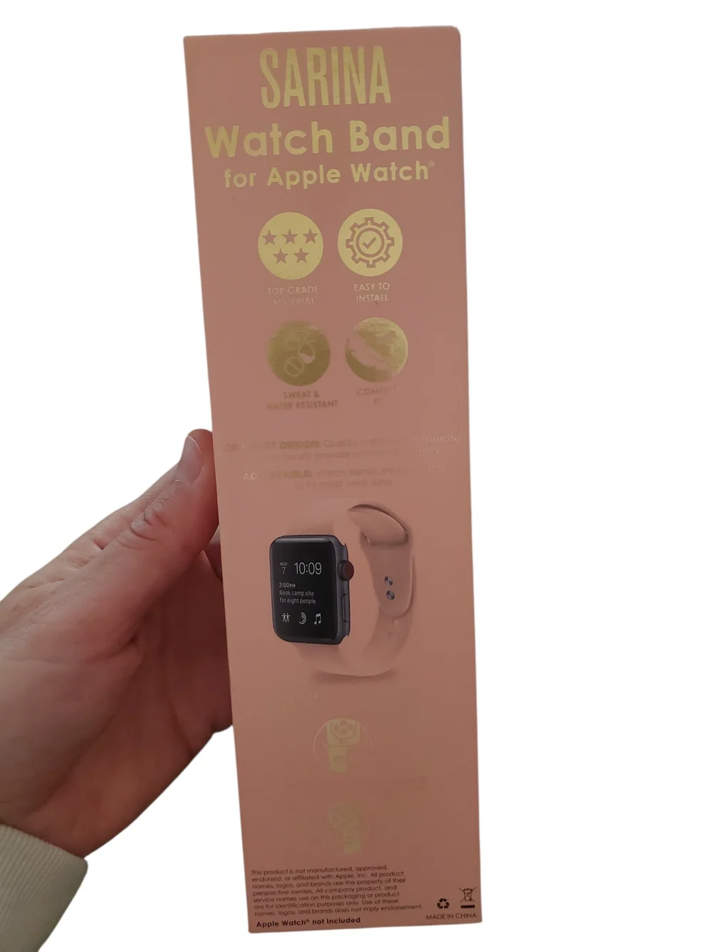 Pink Silicone Apple Watch Band | 42/44/45mm | Series 1-7